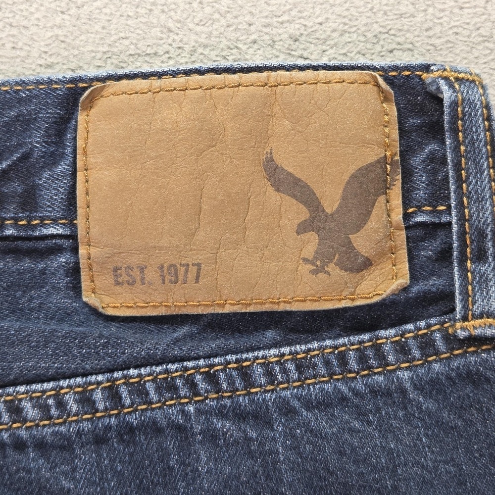 American Eagle Outfitters Bootcut Jeans Mens 34x32 Blue Med Wash Denim - Picture 16 of 16